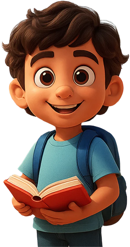 شخصية بلال تحمل كتابًا